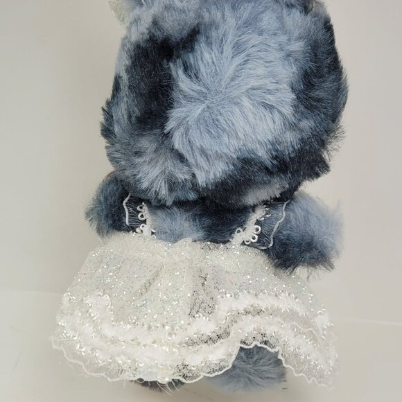 Labubu dress with bows and crown iridescent glitter No Doll - Picture 6 of 9